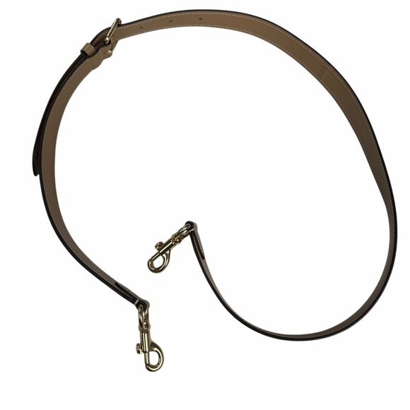 Coach replacement strap Tan Leather adjustable Gold Buckle main image 4